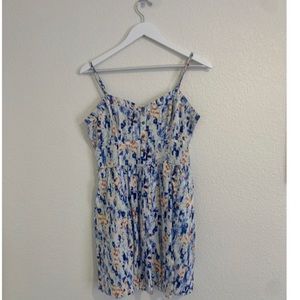EXPRESS summer babydoll, smocked back dress